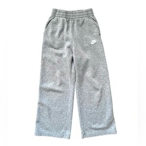 Nike Sportswear Club Fleece Girls' Wide-Leg Pants Gray FZ6774 Sweatpants Youth